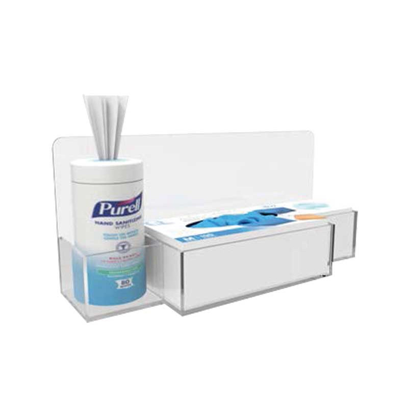 SOPORTE DEFLECTO PARA GEL Y GUANTES GRANDE SOPORTE DEFLECTO PARA GEL Y GUANTES GRANDE