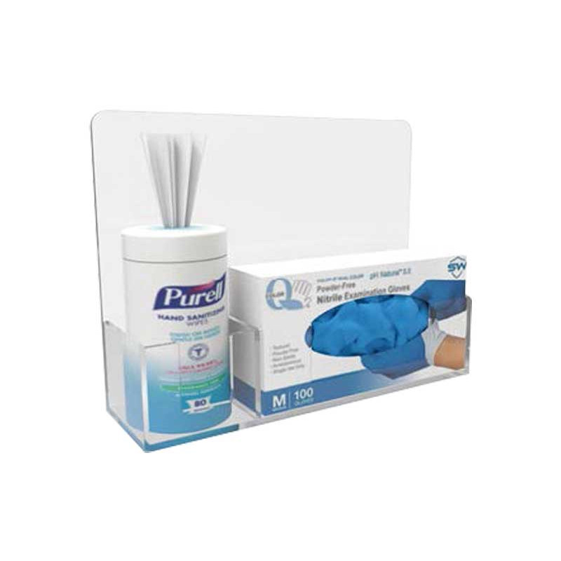 SOPORTE DEFLECTO PARA GEL Y GUANTES PEQUEÑO SOPORTE DEFLECTO PARA GEL Y GUANTES PEQUEÑO