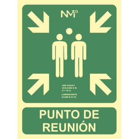 SEÑAL DE SEGURIDAD ARCHIVO 2000 "PUNTO DE REUNIÓN"