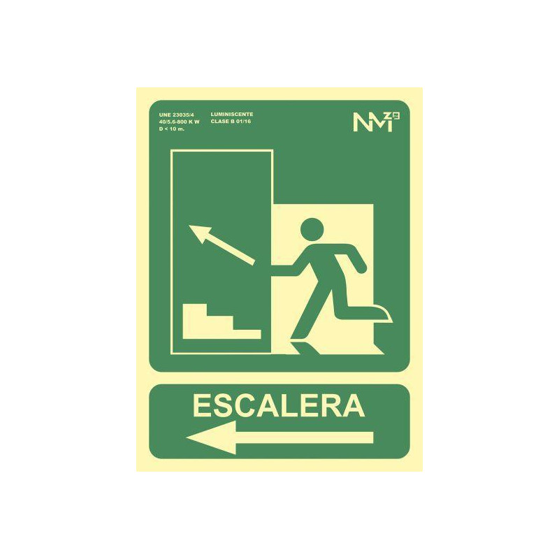 SEÑAL DE SEGURIDAD ARCHIVO 2000 "SALIDA EMERGENCIA ESCALERAS SUBE IZQUIERDA" SEÑAL DE SEGURIDAD ARCHIVO 2000 "SALIDA EMERGENCIA ESCALERAS SUBE IZQUIERDA"
