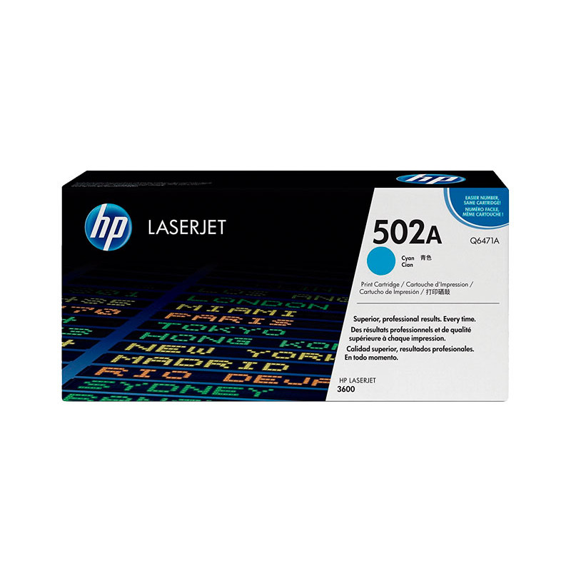 CARTUCHO DE TÓNER ORIGINAL LASERJET HP 501A CARTUCHO DE TÓNER ORIGINAL LASERJET HP 501A