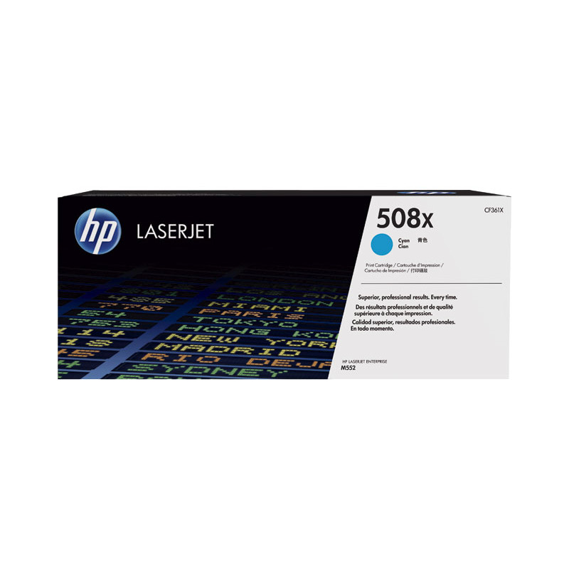 CARTUCHO DE TÓNER ORIGINAL LASERJET HP 508X DE ALTA CAPACIDAD CARTUCHO DE TÓNER ORIGINAL LASERJET HP 508X DE ALTA CAPACIDAD