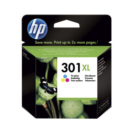 CARTUCHO DE TINTA ORIGINAL HP 301XL DE ALTA CAPACIDAD