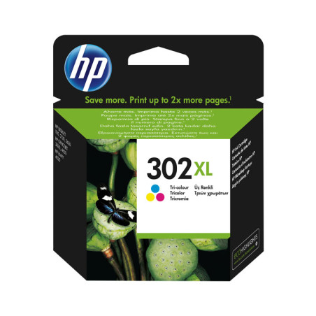 CARTUCHO DE TINTA ORIGINAL HP 302XL DE ALTA CAPACIDAD