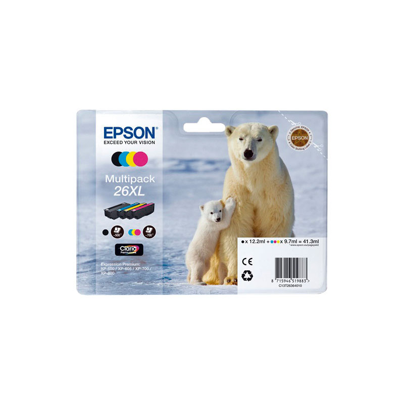 INKJET ORIGINAL EPSON Nº26XL INKJET ORIGINAL EPSON Nº26XL