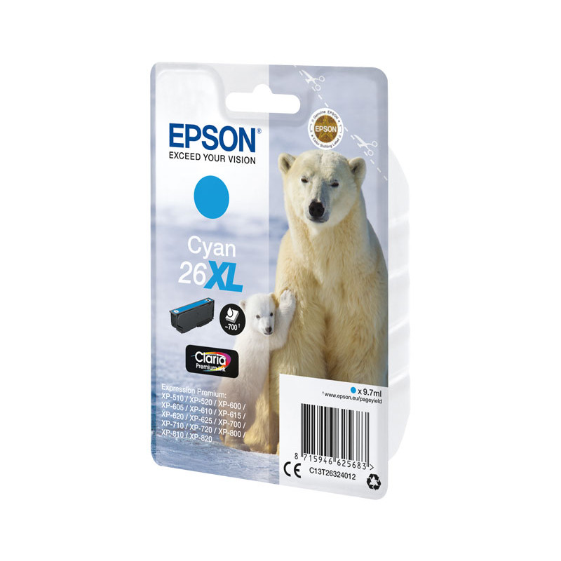 INKJET ORIGINAL EPSON Nº26XL