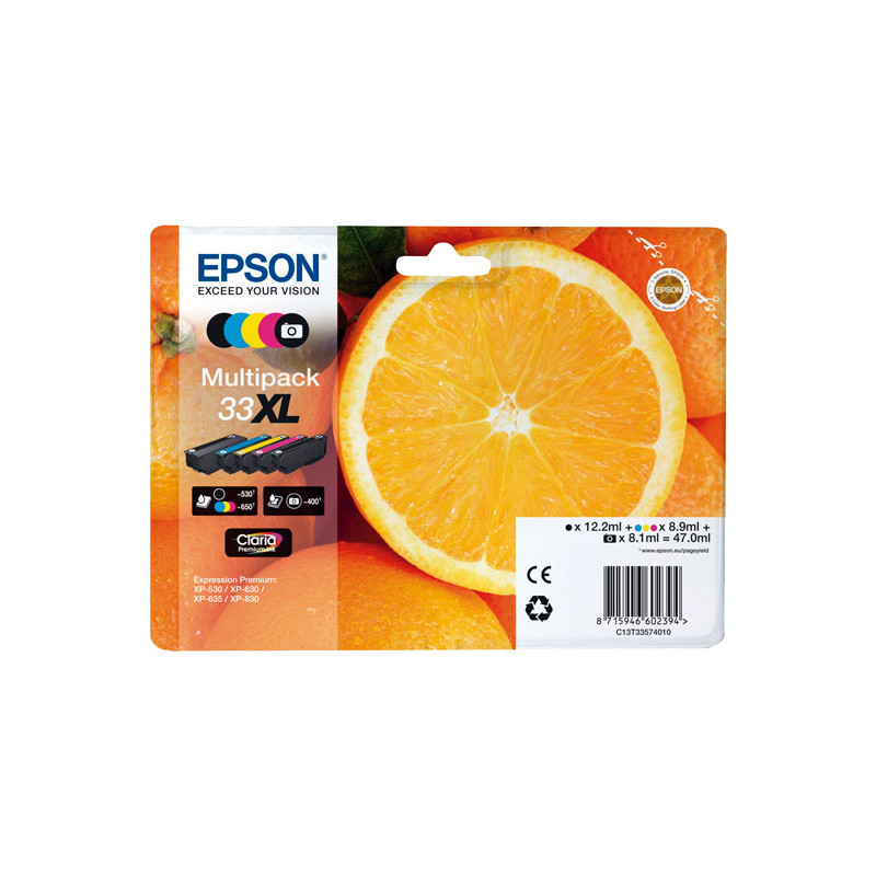 INKJET ORIGINAL EPSON Nº33XL INKJET ORIGINAL EPSON Nº33XL
