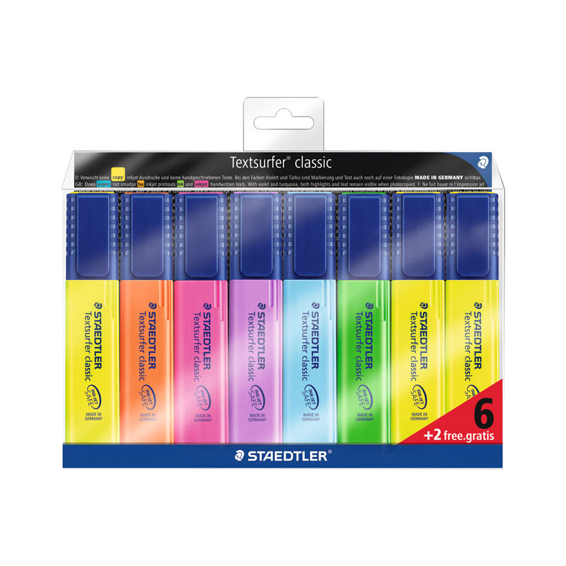 MARCADOR FLUORESCENTE STAEDTLER TEXTSURFER CLASSIC MARCADOR FLUORESCENTE STAEDTLER TEXTSURFER CLASSIC