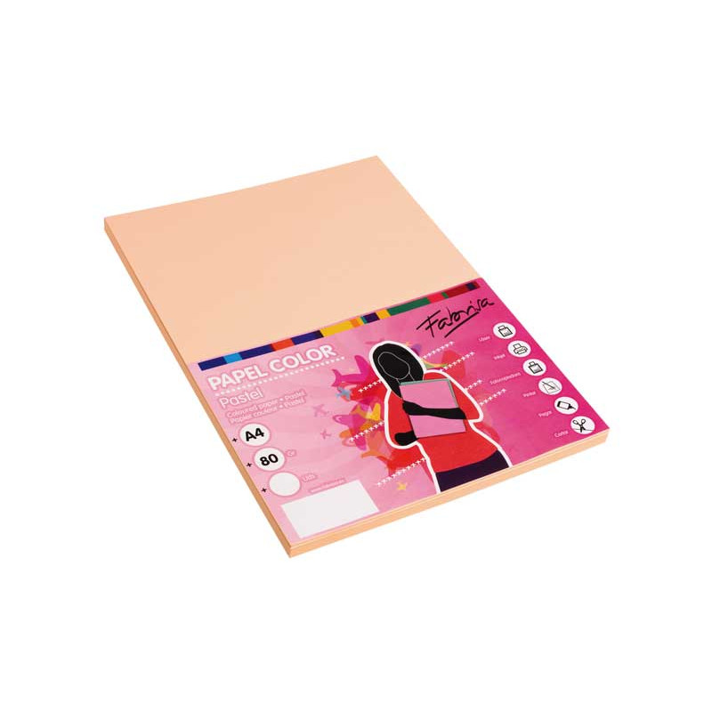 PAQUETE 100h PAPEL COLORES FABRISA A4 80gr PAQUETE 100h PAPEL COLORES FABRISA A4 80gr
