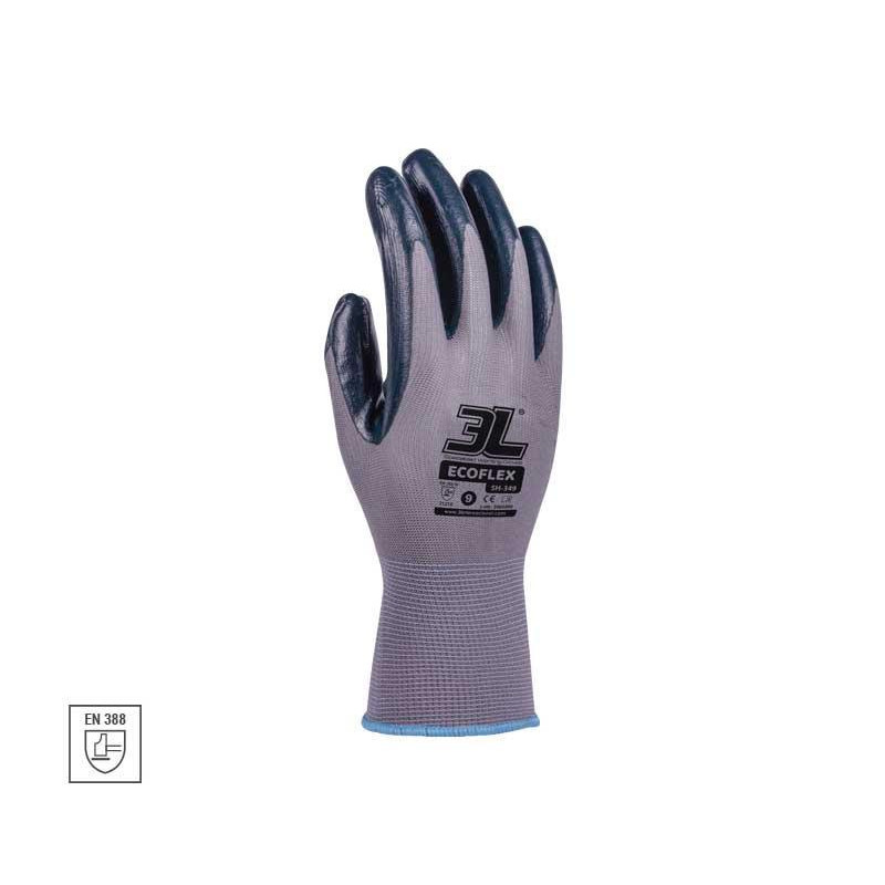 GUANTES DE SEGURIDAD MECÁNICO "ECOFLEX GR: SH-349R" GUANTES DE SEGURIDAD MECÁNICO "ECOFLEX GR: SH-349R"