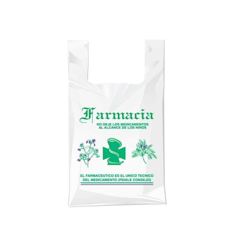 PACK 200 BOLSAS CAMISETA FARMACIA 15x30cm PACK 200 BOLSAS CAMISETA FARMACIA 15x30cm