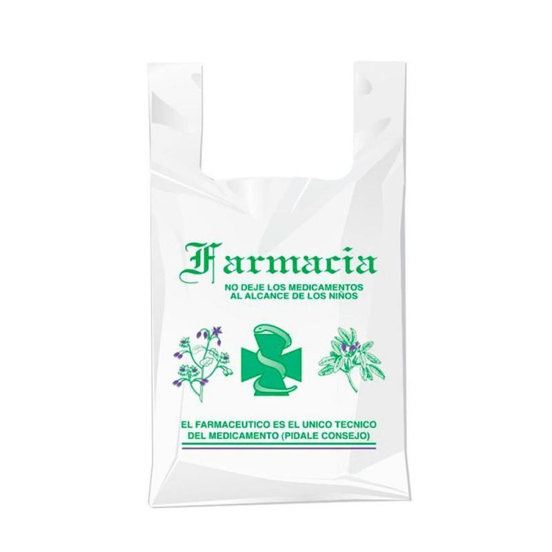 PACK 200 BOLSAS CAMISETA FARMACIA 19x35cm PACK 200 BOLSAS CAMISETA FARMACIA 19x35cm