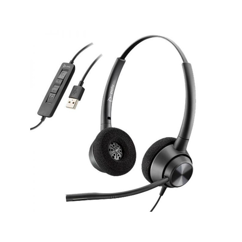 AURICULAR POLY ENCOREPRO 320 ESTÉREO USB-A TAA AURICULAR POLY ENCOREPRO 320 ESTÉREO USB-A TAA