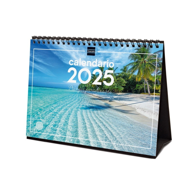 CALENDARIO SOBREMESA 2025 FINOCAM "IMÁGENES PAISAJES PARADISÍACOS