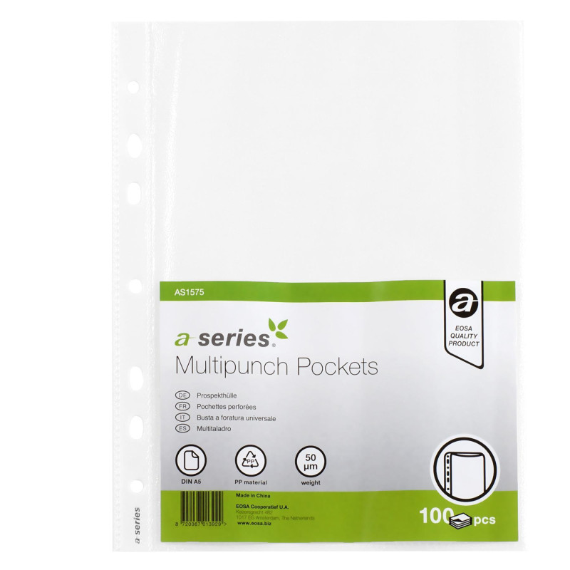 BOLSA 100 FUNDAS A-SERIES A5 50 MICRAS BOLSA 100 FUNDAS A-SERIES A5 50 MICRAS