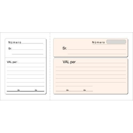 TALONARIO LOAN VALES 1/3 Fº SIN COPIA CATALÁN