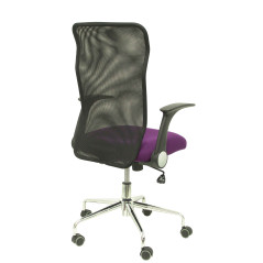SILLA MINAYA TELA CON BRAZOS MALLA NEGRA