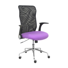 SILLA MINAYA TELA CON BRAZOS MALLA NEGRA