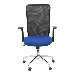 SILLA MINAYA TELA CON BRAZOS MALLA NEGRA