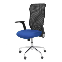 SILLA MINAYA TELA CON BRAZOS MALLA NEGRA