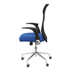 SILLA MINAYA TELA CON BRAZOS MALLA NEGRA