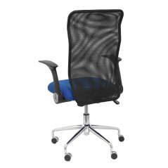 SILLA MINAYA TELA CON BRAZOS MALLA NEGRA