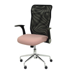 SILLA MINAYA TELA CON BRAZOS MALLA NEGRA