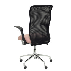 SILLA MINAYA TELA CON BRAZOS MALLA NEGRA