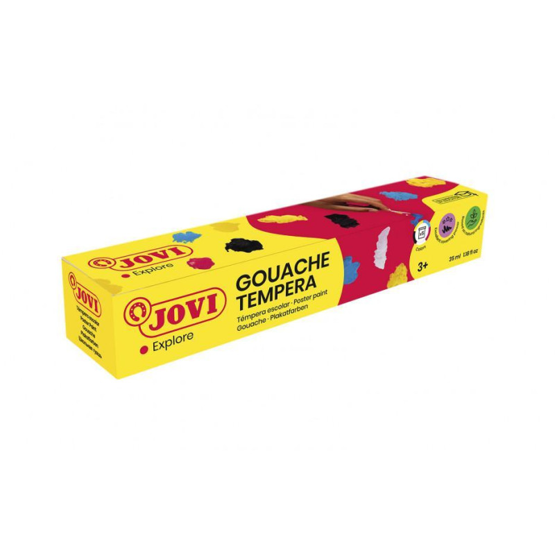 PACK 5 BOTES TÉMPERA JOVI 35ml SURTIDO + PINCEL PACK 5 BOTES TÉMPERA JOVI 35ml SURTIDO + PINCEL