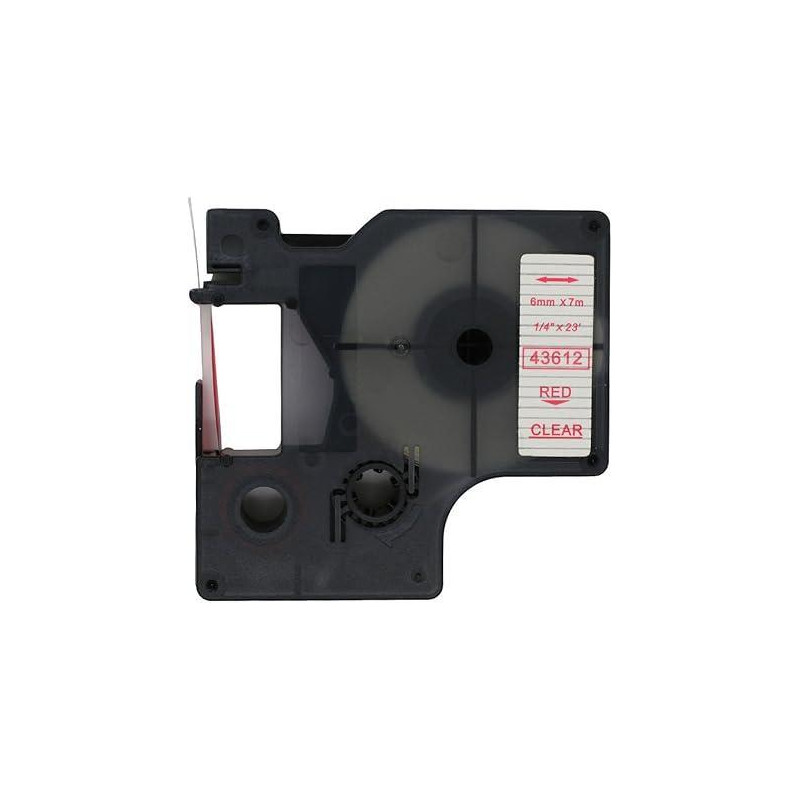 CINTA ROTULAR COMPATIBLE DYMO D1 6 mm x 7m TRANSPARENTE CINTA ROTULAR COMPATIBLE DYMO D1 6 mm x 7m TRANSPARENTE