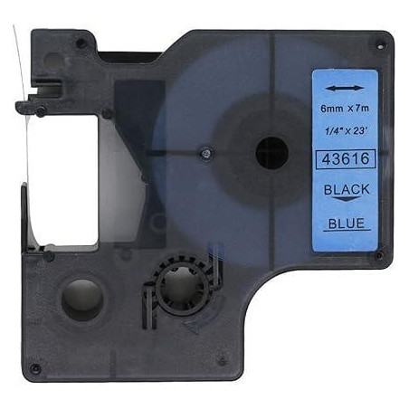 CINTA ROTULAR COMPATIBLE DYMO D1 6 mm x 7m COLORES