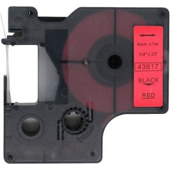 CINTA ROTULAR COMPATIBLE DYMO D1 6 mm x 7m COLORES