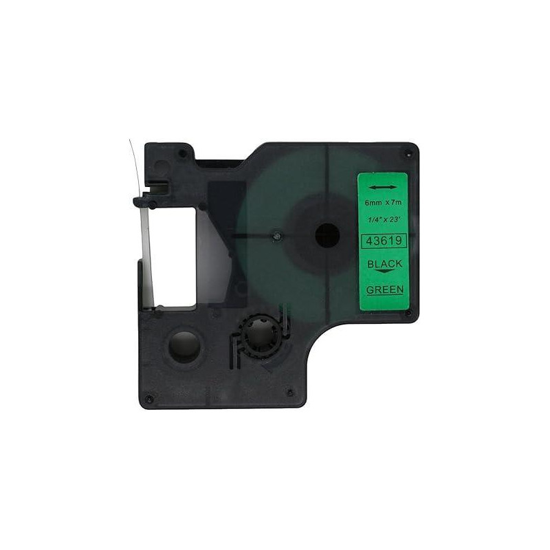 CINTA ROTULAR COMPATIBLE DYMO D1 6 mm x 7m COLORES CINTA ROTULAR COMPATIBLE DYMO D1 6 mm x 7m COLORES