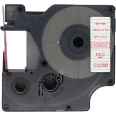 CINTA ROTULAR COMPATIBLE DYMO D1 19 mm x 7m TRANSPARENTE