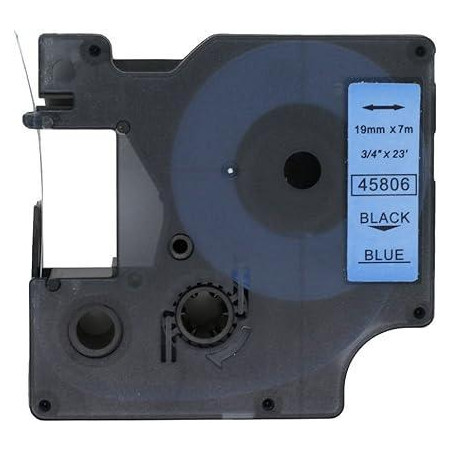 CINTA ROTULAR COMPATIBLE DYMO D1 19 mm x 7m COLORES