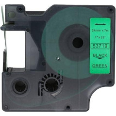 CINTA ROTULAR COMPATIBLE DYMO D1 24 mm x 7m COlORES
