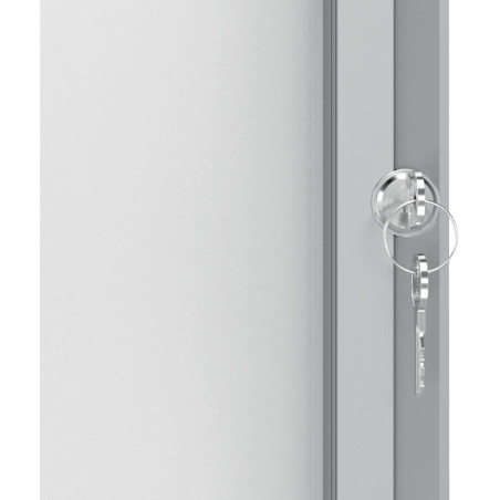 VITRINA NOBO CON FONDO DE METAL 69x75cm