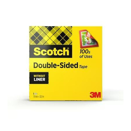 CINTA ADHESIVA SCOTCH DOBLE CARA 665 19mm x 33m