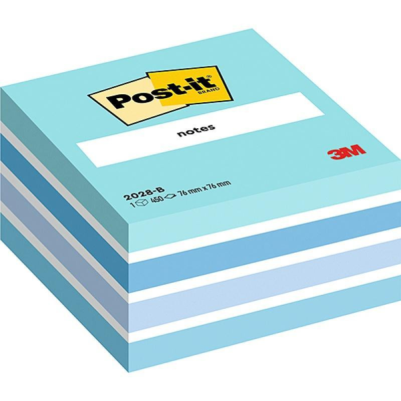 CUBO 450h NOTAS POST-IT REPOSICIONABLES 76x76mm AZUL PASTEL CUBO 450h NOTAS POST-IT REPOSICIONABLES 76x76mm AZUL PASTEL