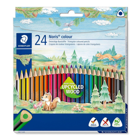 ESTUCHE 24 LÁPICES DE COLORES STAEDTLER NORIS COLOUR 187