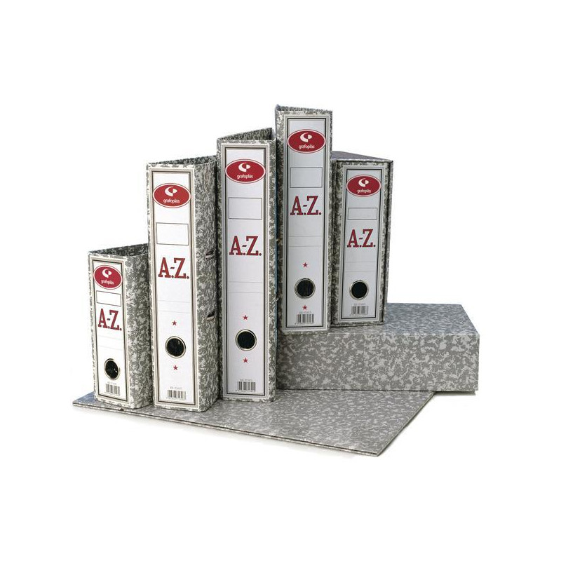 ARCHIVADOR DE PALANCA GRAFOPLAS CLASSIC 4º JASPEADO GRIS ARCHIVADOR DE PALANCA GRAFOPLAS CLASSIC 4º JASPEADO GRIS