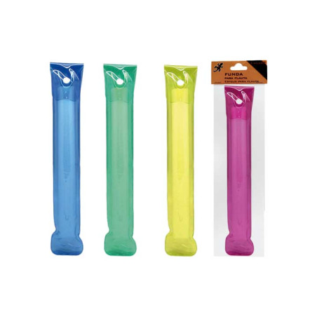 FUNDA FLAUTA TRANSPARENTE CON BOTON