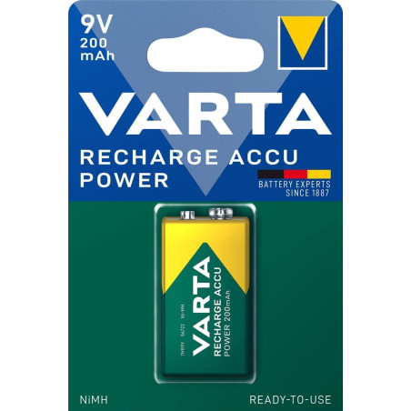 BLÍSTER 1 PILA VARTA RECARGABLE 9V