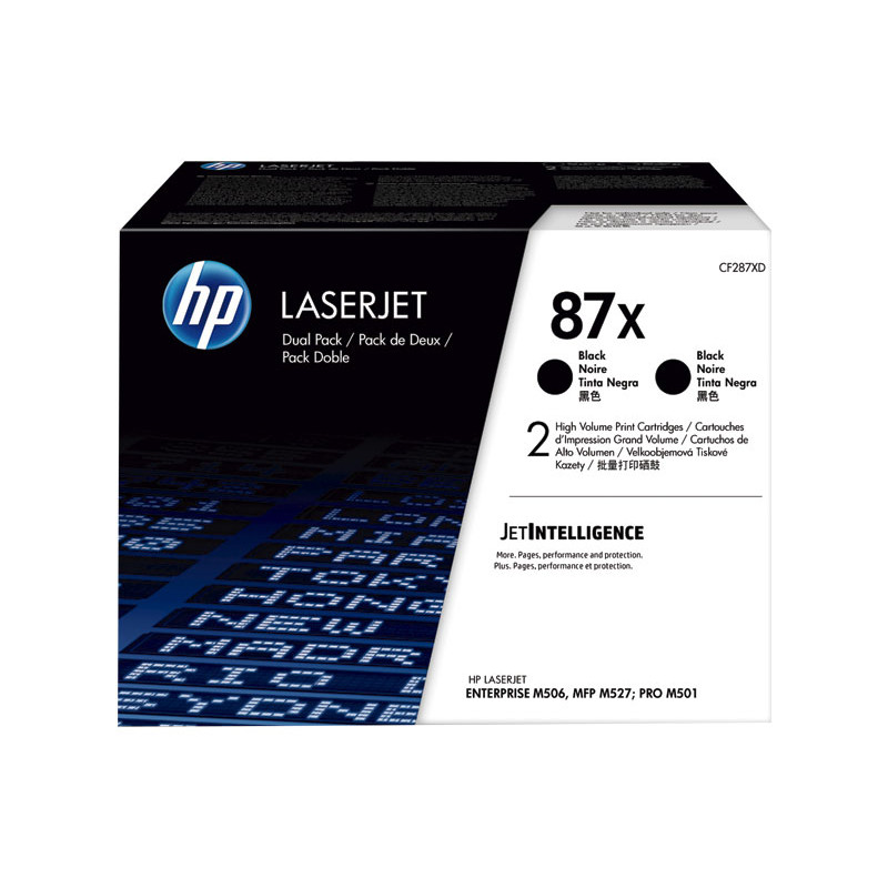PACK DE AHORRO DE 2 CARTUCHOS DE TÓNER ORIGINAL LASERJET HP 87X PACK DE AHORRO DE 2 CARTUCHOS DE TÓNER ORIGINAL LASERJET HP 87X