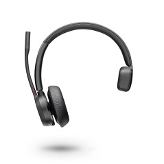 AURICULARES VOYAGER 4310 CON CERTIFICACIÓN PARA MICROSOFT TEAMS + LLAVE BT700 + SOPORTE DE CARGA