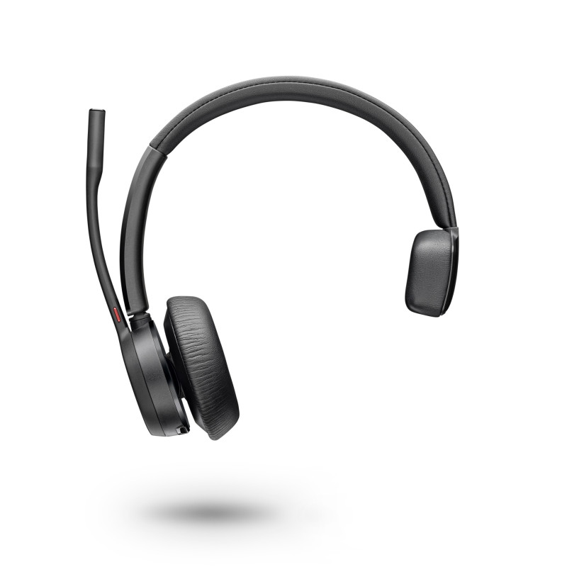 AURICULARES VOYAGER 4310 CON CERTIFICACIÓN PARA MICROSOFT TEAMS + LLAVE BT700 + SOPORTE DE CARGA
