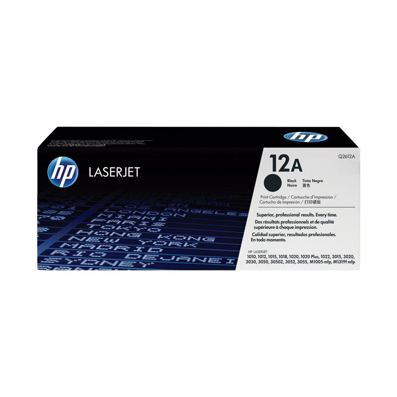 CARTUCHO DE TÓNER ORIGINAL LASERJET HP 12A CARTUCHO DE TÓNER ORIGINAL LASERJET HP 12A