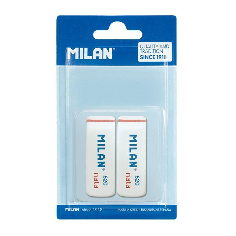 BLÍSTER 2 GOMAS DE BORRAR MILAN NATA 620 BLÍSTER 2 GOMAS DE BORRAR MILAN NATA 620