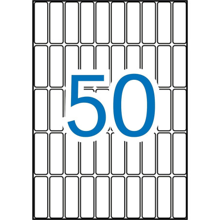 BLÍSTER 15h ETIQUETAS APLI 13x40mm A5
