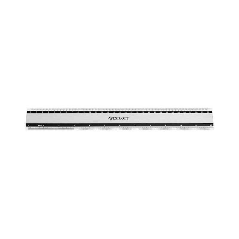 REGLA ANTIDESLIZANTE WESTCOTT ALUMINIO 30cm REGLA ANTIDESLIZANTE WESTCOTT ALUMINIO 30cm